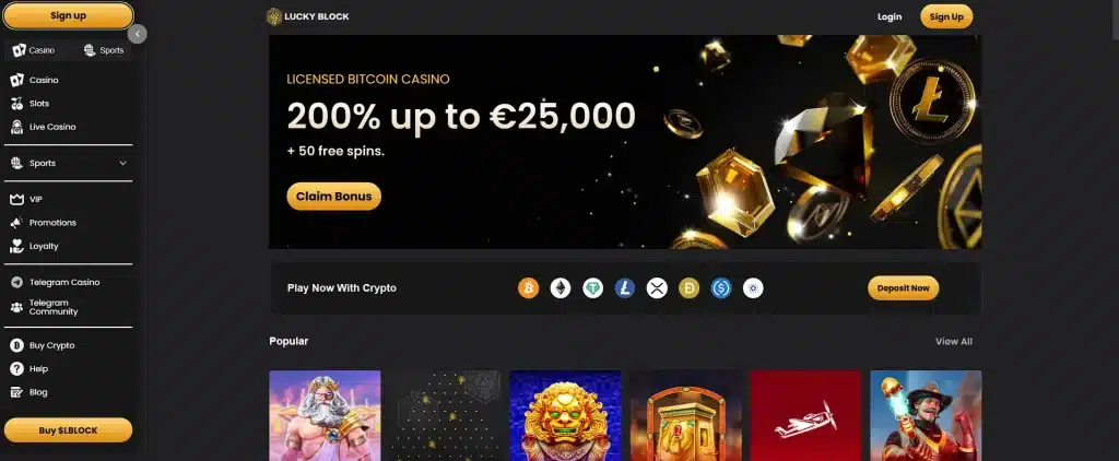 LuckyBlock Georgia Online Casino 2025