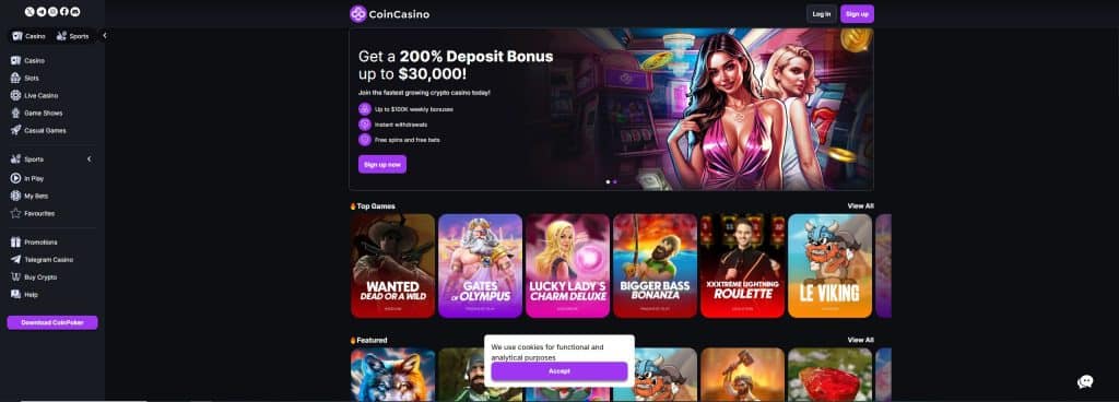 CoinCasino - Georgia Online Casino 2025