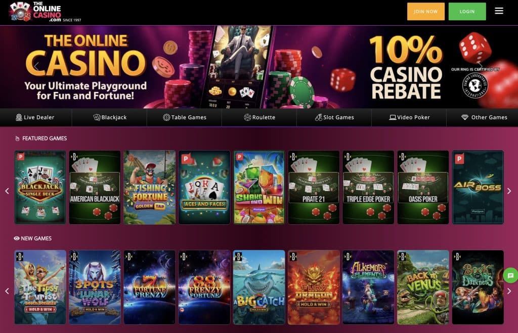 TheOnlineCasino Casino Real Money California