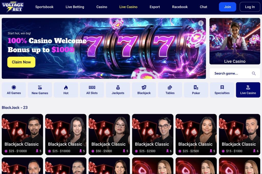 VoltageBet Casino Real Money California